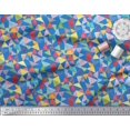 thumbnail image 2 of Soimoi Moss Tissu Georgette Triangle Géométrique Imprimé Tissu 1 Yard 42 Pouces de Large, 2 of 3