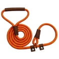 thumbnail image 1 of Handmade Strong Heavy Duty Rope No Pull Training Lead Leashes with Durable Leather Handles,Reflective Dog Training Lead for Large Medium and Small Dogs, 1 of 8