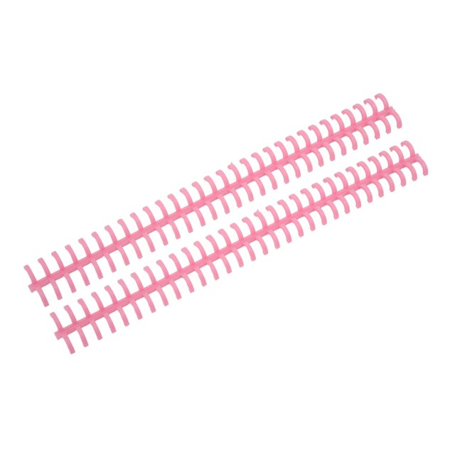 Binding Spine, Binding Comb 65 Sheet Holdable Wear Resistant PP Plastic Cuttable 10 Pcs For Student For Office Pink