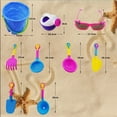 thumbnail image 3 of Childrens Beach Sand Toy Set, Beach Bucket, Watering Can, Shovel, Rake, Mold,, 3 of 9