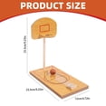 thumbnail image 2 of Ensemble de Jeux de Basketball en Bois Mini Jeu de Basketball Créatif Drôle Jeux de Bureau pour Nouveauté Anti-Stress Interaction Parent-Enfant Jouet de Bureau Jeux de Bureau Mini Anneaux de Basketball des, 2 of 7