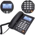 thumbnail image 5 of ATTOE Telephone Corded Dual-Port Extension Set Corded Telephone Multi-Functional Landline Phone ABS Large Buttons(Black), 5 of 5