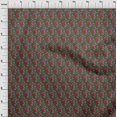 thumbnail image 3 of oneOone Viscose Chiffon Fabric Spiral & Floral Block Decor Fabric Printed BTY 42 Inch Wide, 3 of 4
