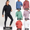 thumbnail image 1 of Women Athletic Hoodie Open Back Pocket Side Split Long Sleeve, 1 of 8