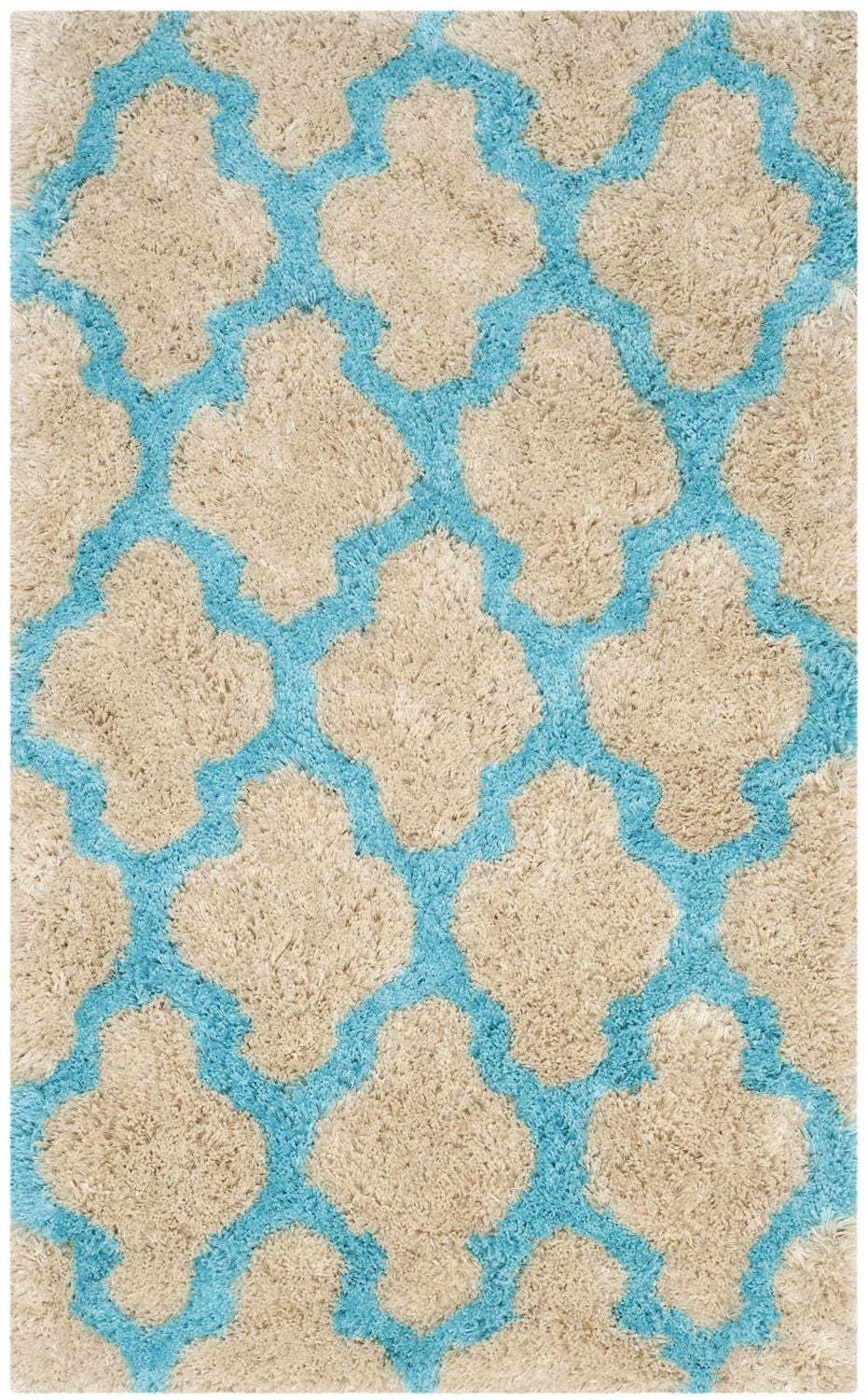 Safavieh Barcelona Anabelle Tapis Peluche Shag Géométrique