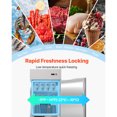 thumbnail image 2 of KFFKFF Commercial Reach-In Freezer 29" W, 22 Cu.Ft Stainless Steel Upright Freezer with Single Door, Auto-Defrost, 4 Adjustable Shelves, 2 of 9