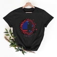 thumbnail image 2 of VKOYWKM T-Shirts du 4 Juillet pour Femmes Fête de l'Indépendance T-Shirts Graphiques Drapeau Américain Manches Courtes Col Rond Patriotiques T-Shirts du 4 Juillet, 2 of 7