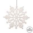 thumbnail image 2 of Vickerman Flocon de Neige Pailleté, 8 Pouces, Blanc, 2 of 2