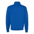 thumbnail image 2 of Jerzees Mens NuBlend Quarter Zip Cadet Collar Sweatshirt, 3X, Royal, 2 of 2