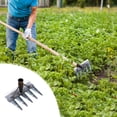 thumbnail image 5 of Multifunctional Garden Hoe, Weeding Tool, Digging Spade, Planting Shovel, Soil Loosening Tool, Vegetable Gardening Tool, Flower Bed Tool, Agricultural Steel Rake, Durable Gardening Tool, 5 of 5