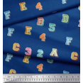 thumbnail image 3 of Soimoi Cotton Voile Fabric Numbers & Alphabets Text Print Fabric by The Yard 56 Inch Wide, 3 of 3