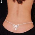 thumbnail image 4 of HEVIRGO Women Rhinestone Butterfly Dance Body Belly Waist Chain Fashion Jewelry,3, 4 of 7