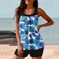 thumbnail image 4 of Weiqiqre Womens Bikini Swimsuits Two Piece Bathing Suits Blouson Tank Top with Boyshorts Tummy Control Modest Swimsuits, 4 of 6