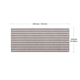 thumbnail image 3 of 2-ft x 5-ft Wicklow Canvas Woven Low Profile Non-Slip Grey Floor Mat Runner, 3 of 6