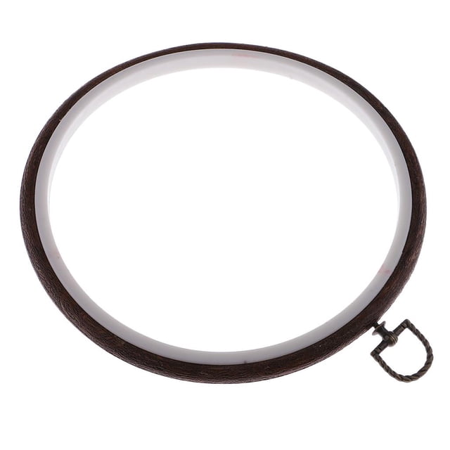 veasfak Wooden Embroidery Hoop Cross Stitch Circle Frame Sewing 19CM