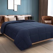 PiccoCasa Lightweight Down Alternative Comforter Navy Blue, Queen, 1 Count