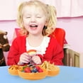 thumbnail image 4 of CRAFTHROU 3Pack Convenient Cleaning Suction Toddler Plates With Bee Shaped Compartments, 4 of 4