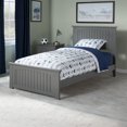 thumbnail image 1 of Nantucket Twin Wood Foundation Bed with Matching Footboard in Grey, 1 of 6
