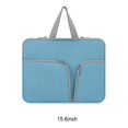 thumbnail image 1 of ruzhgo Housse d'Ordinateur Imperméable Étui Portable Poche Protecteur Réutilisable Compartiments Rangement d'Affaires Bleu 15.6 Pouces, 1 of 9
