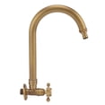 thumbnail image 4 of Outdoor Kitchen Sink Faucet, 360 Degree Rotation Single Cold Water Garden Outdoor Faucet, Antique In Wall Frost Crack Prevention Flexible Neck Laundry Room Tap Bar Faucet Tap, 4 of 8