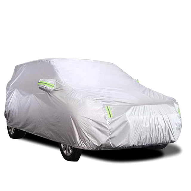 Car Cover Full Sedan Covers with Reflective Strip Sunscreen Protection Dustproof Scratch-Resistant Universal XXL