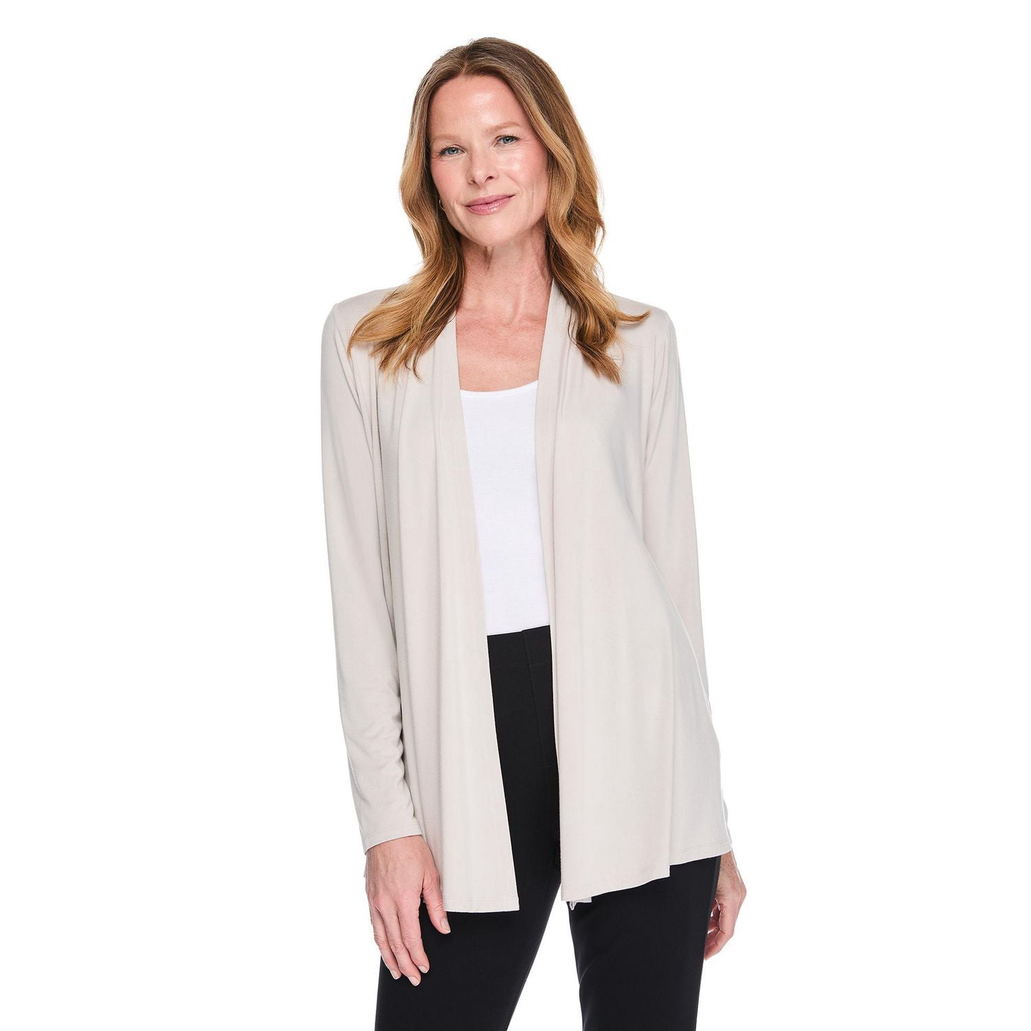 Cardigan avec motif en cascade Karen Scott pour femmes