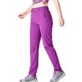 thumbnail image 2 of Pantalon de Randonnée pour Femmes Séchage Rapide Camping Randonnée Mince Été Séchage Rapide Imperméable Élastique Anti-Rayures Bas pour Course Violet 2TG, 2 of 9