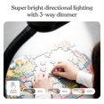 thumbnail image 4 of Brightech Litespan - Bright LED Floor Reading Lamp for Over Chair Crafts and Reading, Esthetician Light for Lash Extensions, Gooseneck Adjustable Standing Lamp for Livin, 4 of 9