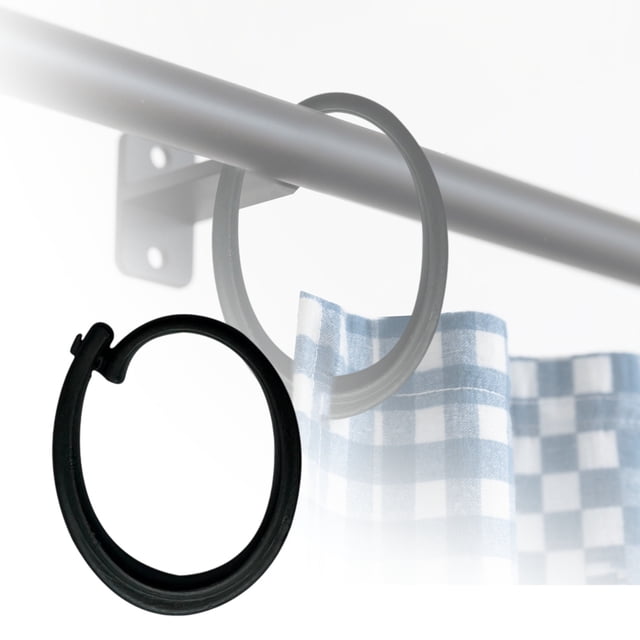 Plastic Hooks for Netting & Gazebo Curtains, Smooth Gliding, Rustproof, Multipurpose Indoor/Outdoor Use, Easy Install