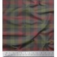 thumbnail image 1 of Soimoi Gray Poly Georgette Fabric Check Check Printed Craft Fabric by the Yard 42 Inch Wide, 1 of 2
