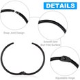 thumbnail image 2 of Dznils Rustproof Round Metal Shower Curtain Hooks Rings, Black, Set of 24, 2 of 8