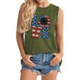 thumbnail image 1 of LSLJS Débardeurs à Col Rond pour Femmes Mode Femmes Décontracté Col Rond Imprimé de Lettres Manches Courtes T-Shirt Gilet Blouse Hauts, 1 of 3