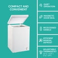 thumbnail image 3 of Koolatron Compact Chest Freezer 3.5 cu ft (99L) White, Manual Defrost, 3 of 7