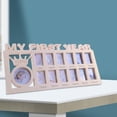 thumbnail image 4 of yuksok My First Year Photo Frame Baby Collage Frame Holds 13 Photos Infant Baby Picture Pink, 4 of 8