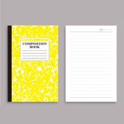 Yrmaups A5 Sewing Notebook for Study, Wide Ruled Composition Journal, Exquisite Patterned Paper Notebook for Study, Office, Meeting, Journaling