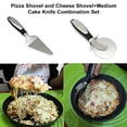 thumbnail image 5 of Couteau à Pizza à Rouleau Spatule Coupe-Pizza en Deux Pièces Outil Spatule à Pizza, 5 of 5