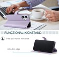 thumbnail image 3 of iPhone 16 Case,Wallet Pu Leather Flip Cover Card Holder Magnetic Stand, 3 of 5