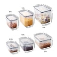 thumbnail image 2 of Food Storage Containers with Lids Airtight, Plastic Storage Meal Prep Container, Stackable 100% Leakproof & Microwave Organization and Storage Sets, Lunch Containers (3 Pcs), 2 of 8