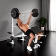 thumbnail image 2 of Soozier Adjustable Weight Bench Multi-Function Bench Press Set White, 2 of 10