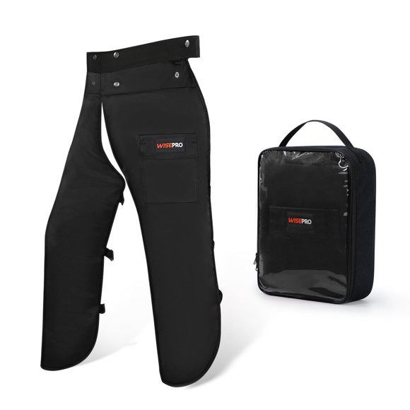 WISEPRO Protective Chainsaw Chaps, Adjustable Belt Chainsaw Apron Chainsaw Safety Chaps, Chainsaw Safety Equipment for Cutting and Logging