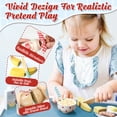 thumbnail image 3 of Play Food Sets, Kitchen Toys, Kitchen Set for Girls 3 Year, Wooden Pretend Play Kitchen Accessories Kids Cutting Food, Pretend Play Fake Food Toys for 3 4 5 6 7 Years Girls Boys, 3 of 8