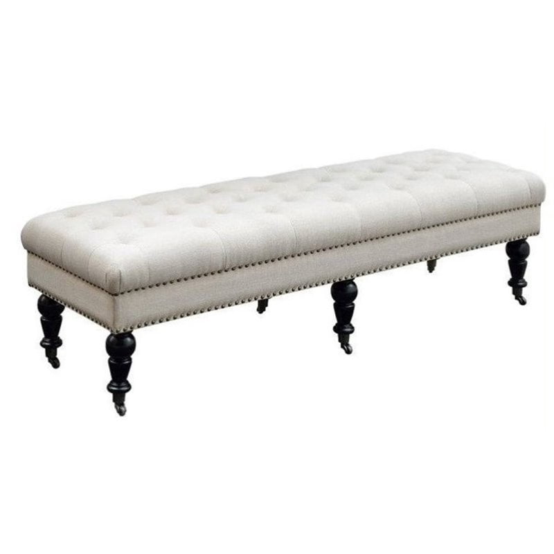 Bowery Hill Bedroom Bench with Casters in Dark Espresso