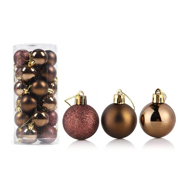 MesaSe 24Pcs Christmas Ball Delicate Reusable High Gloss Tree Decor Ball Pendant Home Decor