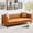 Orange, variante sur Bingirl Canapé en Cuir Mi-Siècle Moderne Style Chesterfield Sièges Profonds Comprend 2 Oreillers 3 Places Capitonné à Boutons pour Salon Appartement Bureau