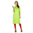 thumbnail image 3 of Phagun Kurta Bollywood Indienne de Designer pour Femmes Tunique Ethnique Kurti Robe en Rayonne, 3 of 5