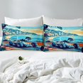 thumbnail image 4 of Erosebridal Karting Race Sheet Set King, Speed Sports Bedding Sets King Size, Racing Car Decor 4pcs, 4 of 6