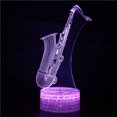 thumbnail image 1 of EGNMCR Night Lights Musical Instrument Night Light LED Colorful 16-Color Remote Control Desk Lamp Night light, 1 of 2