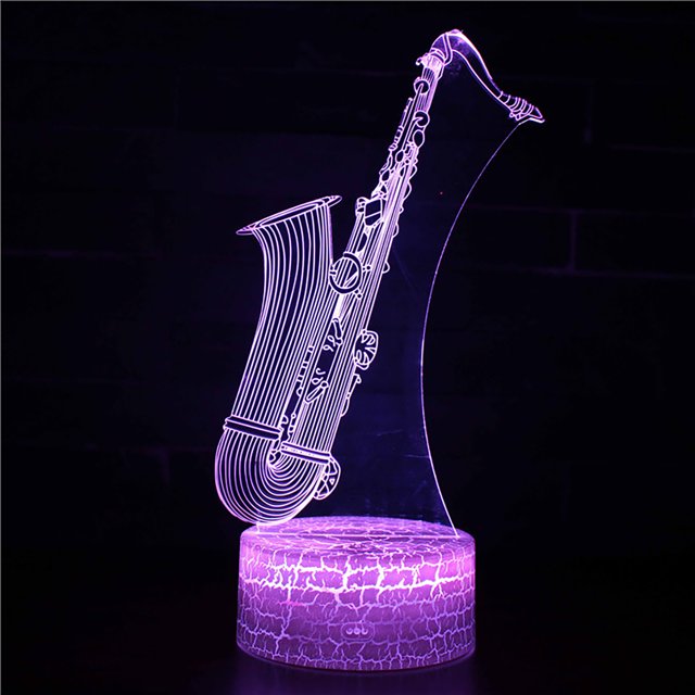 EGNMCR Night Lights Musical Instrument Night Light LED Colorful 16-Color Remote Control Desk Lamp Night light