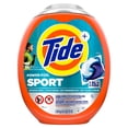 thumbnail image 3 of Tide Power Pods Sport Laundry Detergent Pacs, Advanced Sweat + Stain Fighter, laundry soap detergent pacs, 45 Count, 3 of 19