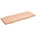 thumbnail image 2 of vidaXL Table Top Light Brown 100x40x(2-4)cm Treated Solid Wood Live Edge, 2 of 5
